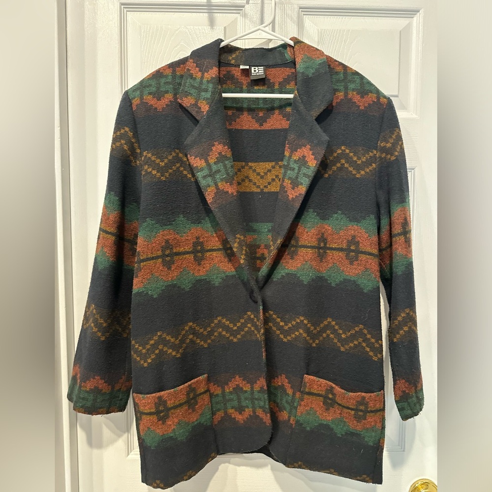 Vintage Basic Edition Wool Southwestern Blazer - image 1